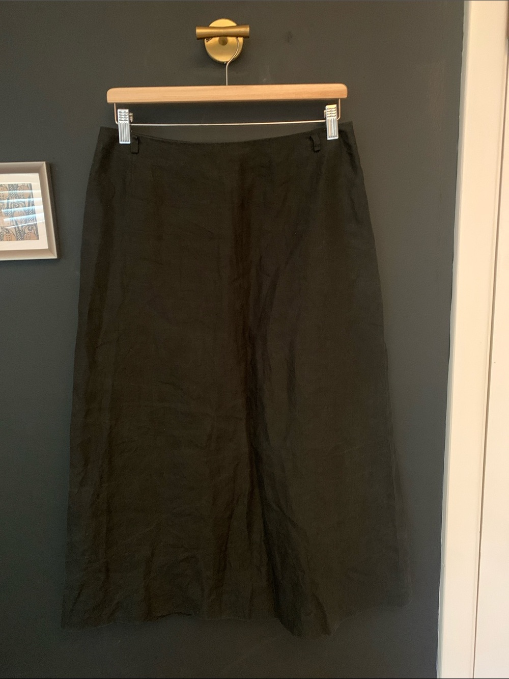 Max Mara linen trouser skirt.